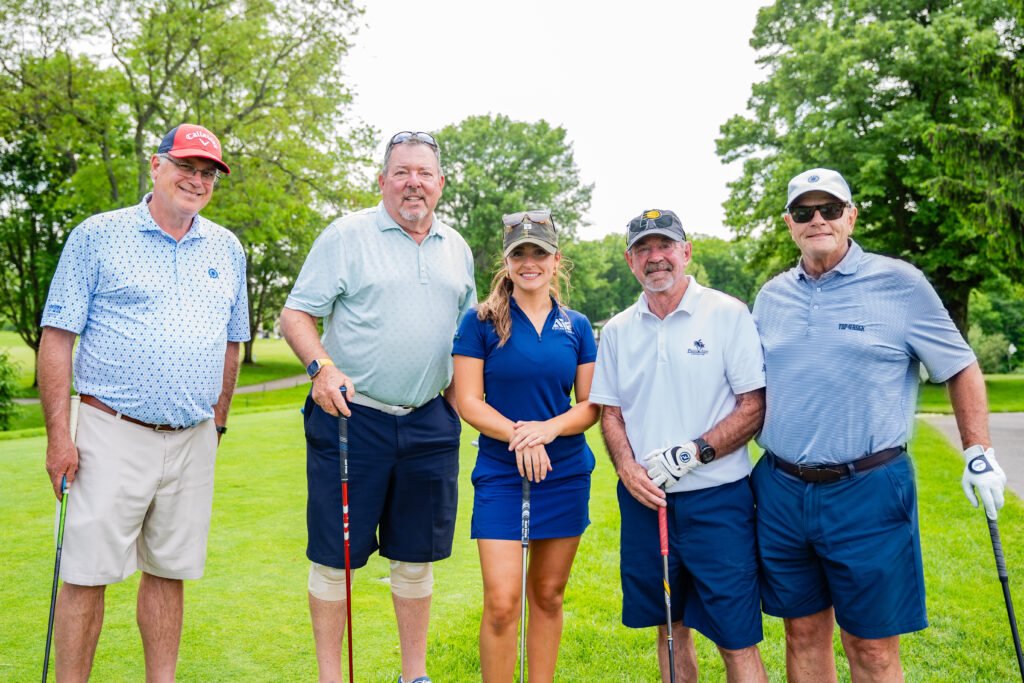 group on a golf course